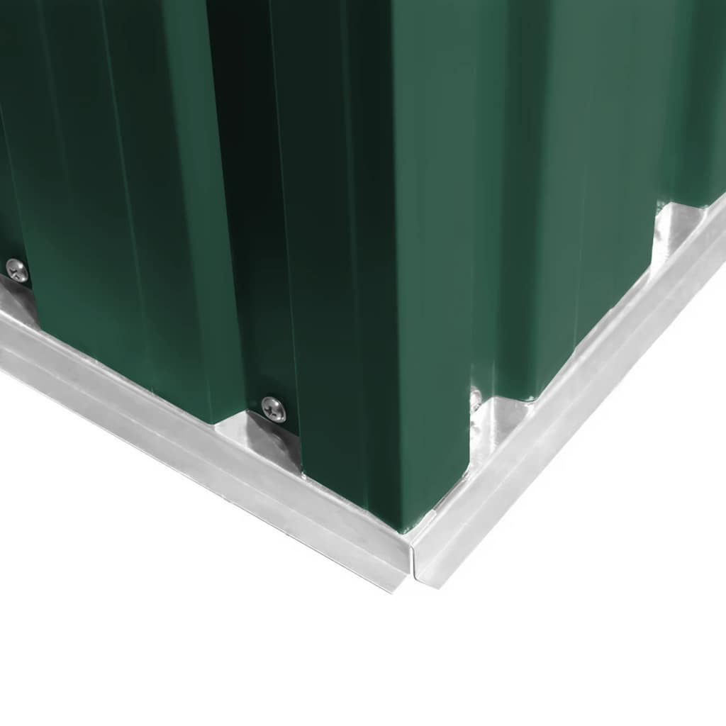 Garden Shed Green Metal