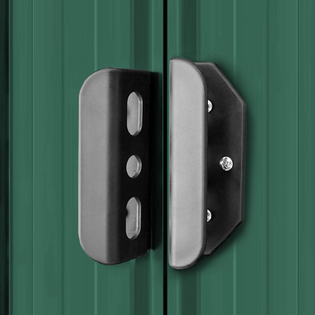 Garden Shed Green Metal