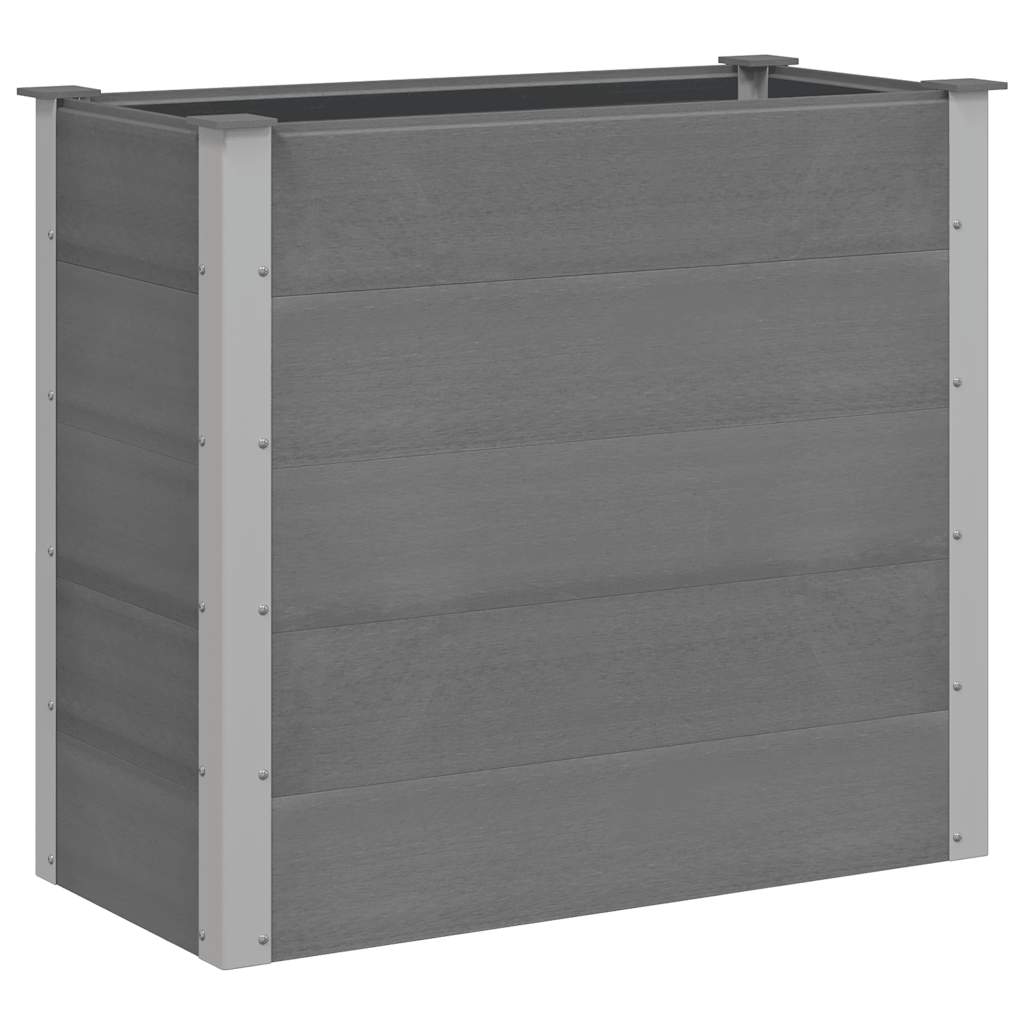 Garden Raised Bed WPC 100x50x91 cm Grey