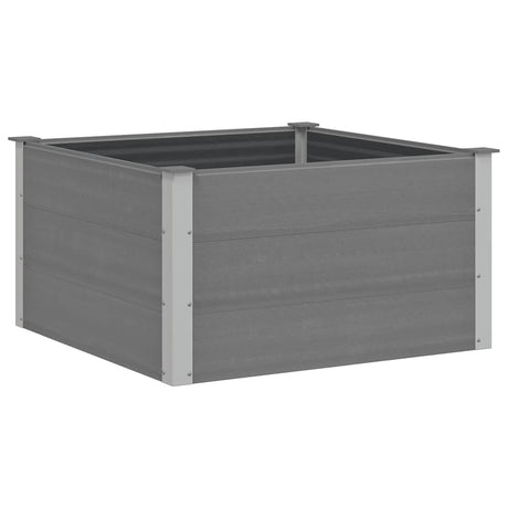 Garden Raised Bed WPC 100x100x54 cm Grey