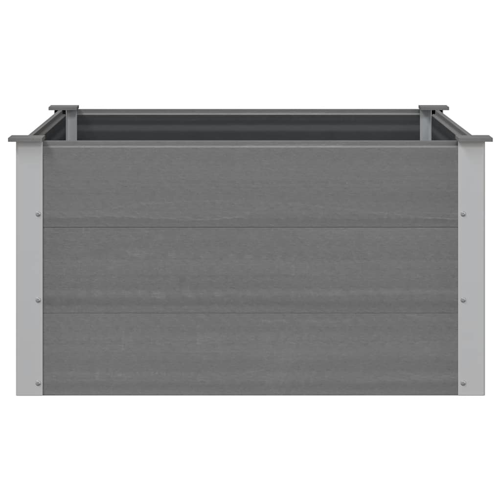 Garden Raised Bed WPC 100x100x54 cm Grey