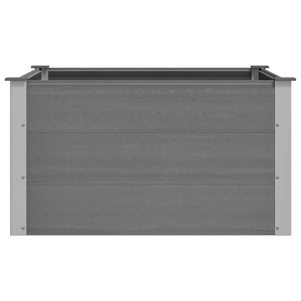 Garden Raised Bed WPC 100x100x54 cm Grey