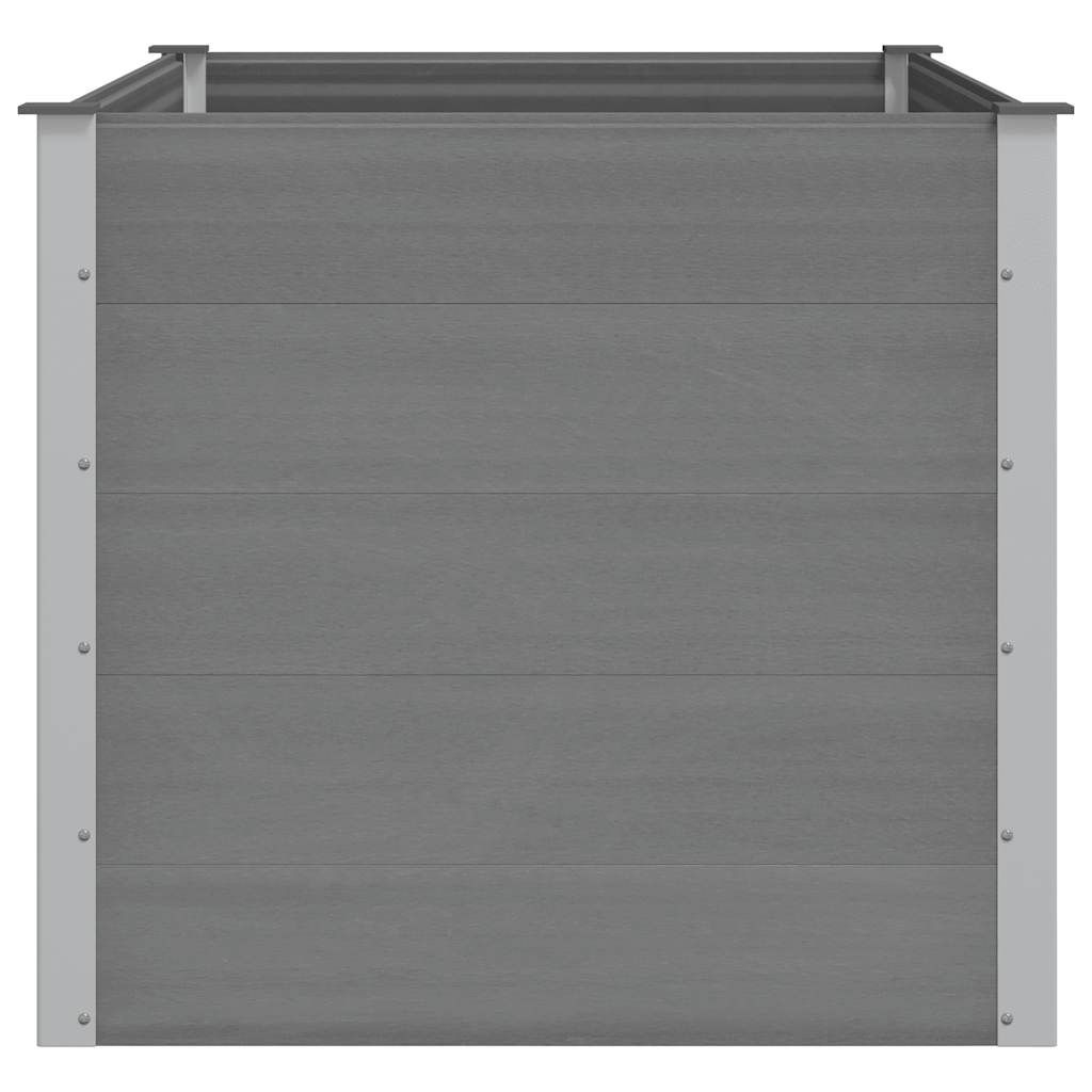 Garden Raised Bed WPC 150x100x91 cm Grey