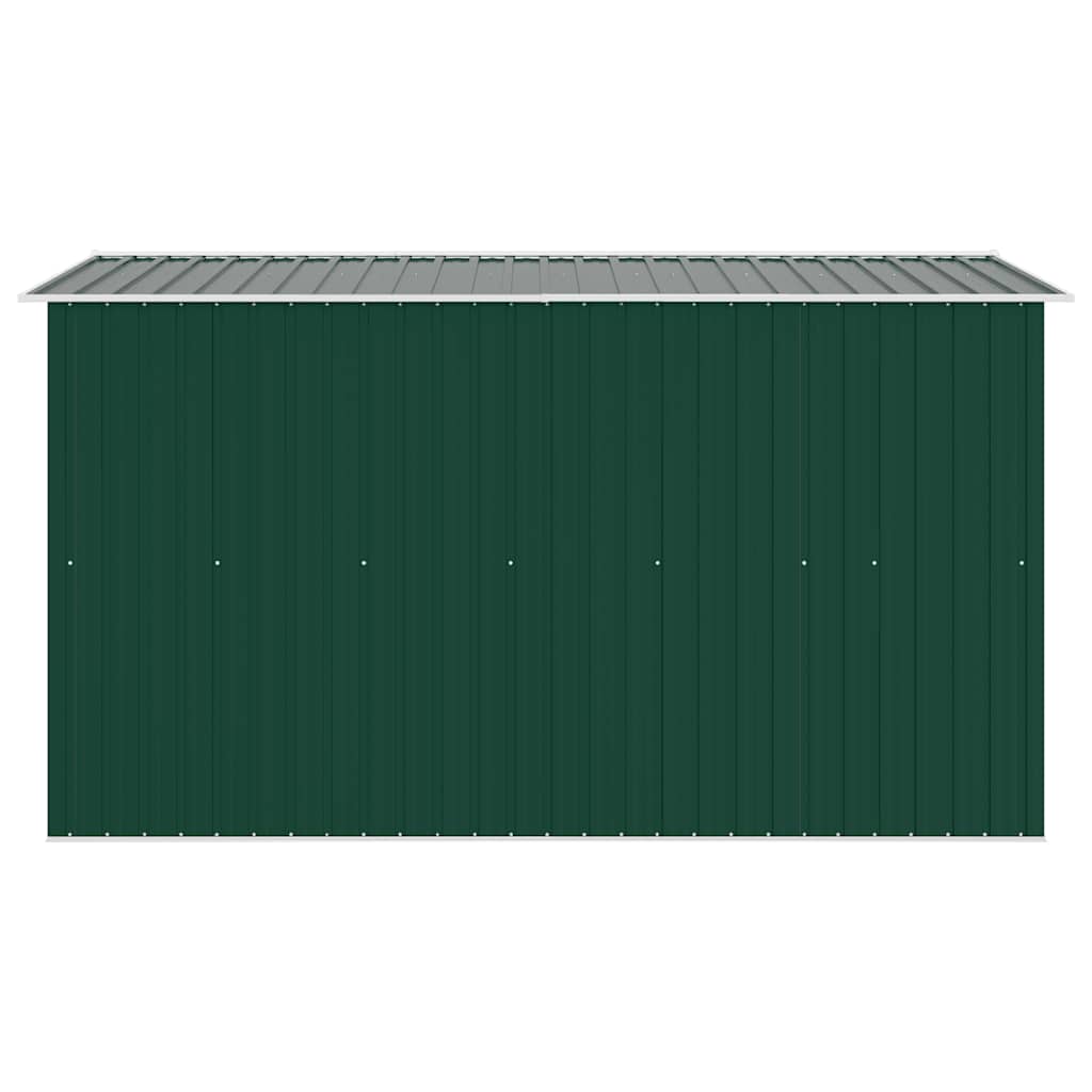Garden Shed 257x298x178 cm Metal Green