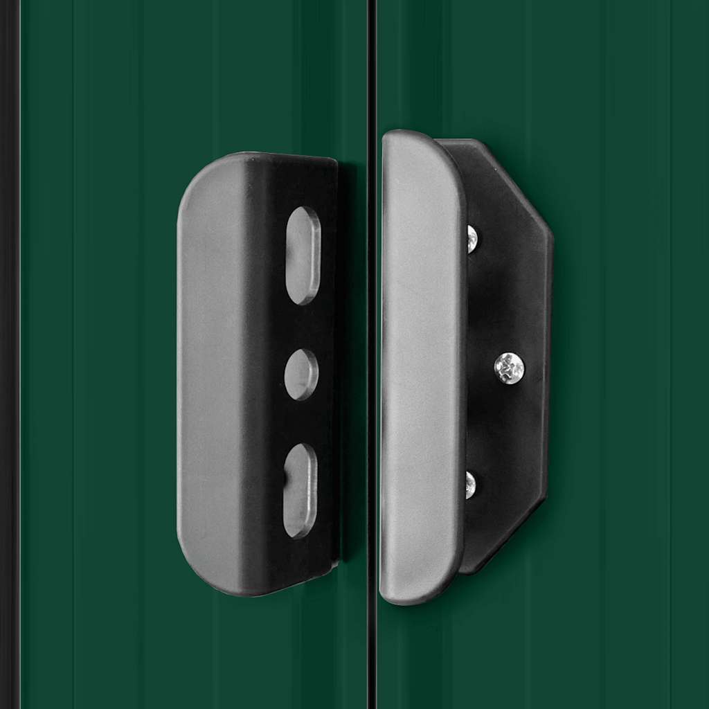 Garden Shed 257x298x178 cm Metal Green