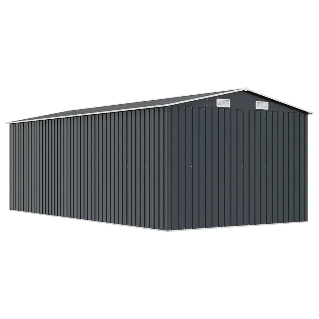 Garden Shed 257x489x181 cm Metal Anthracite