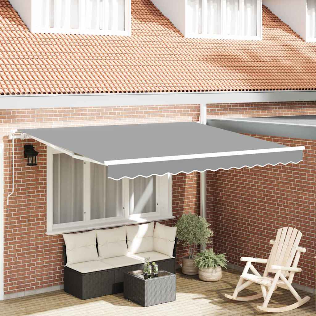 Awning Frame Manual White 350 x 250 cm Aluminium