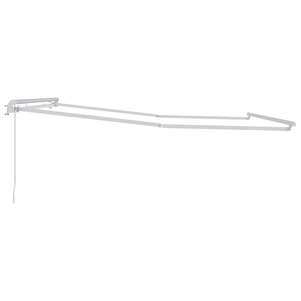 Awning Manual White 4.5 x 3 m Metal