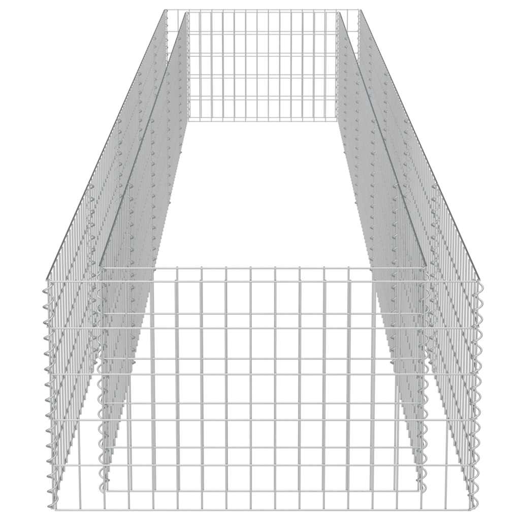 Gabion Raised Bed Galvanised Steel 450x90x50 cm