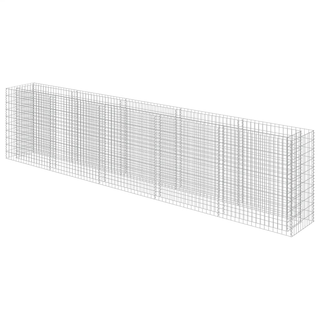 Gabion Raised Bed Galvanised Steel 450x50x100 cm