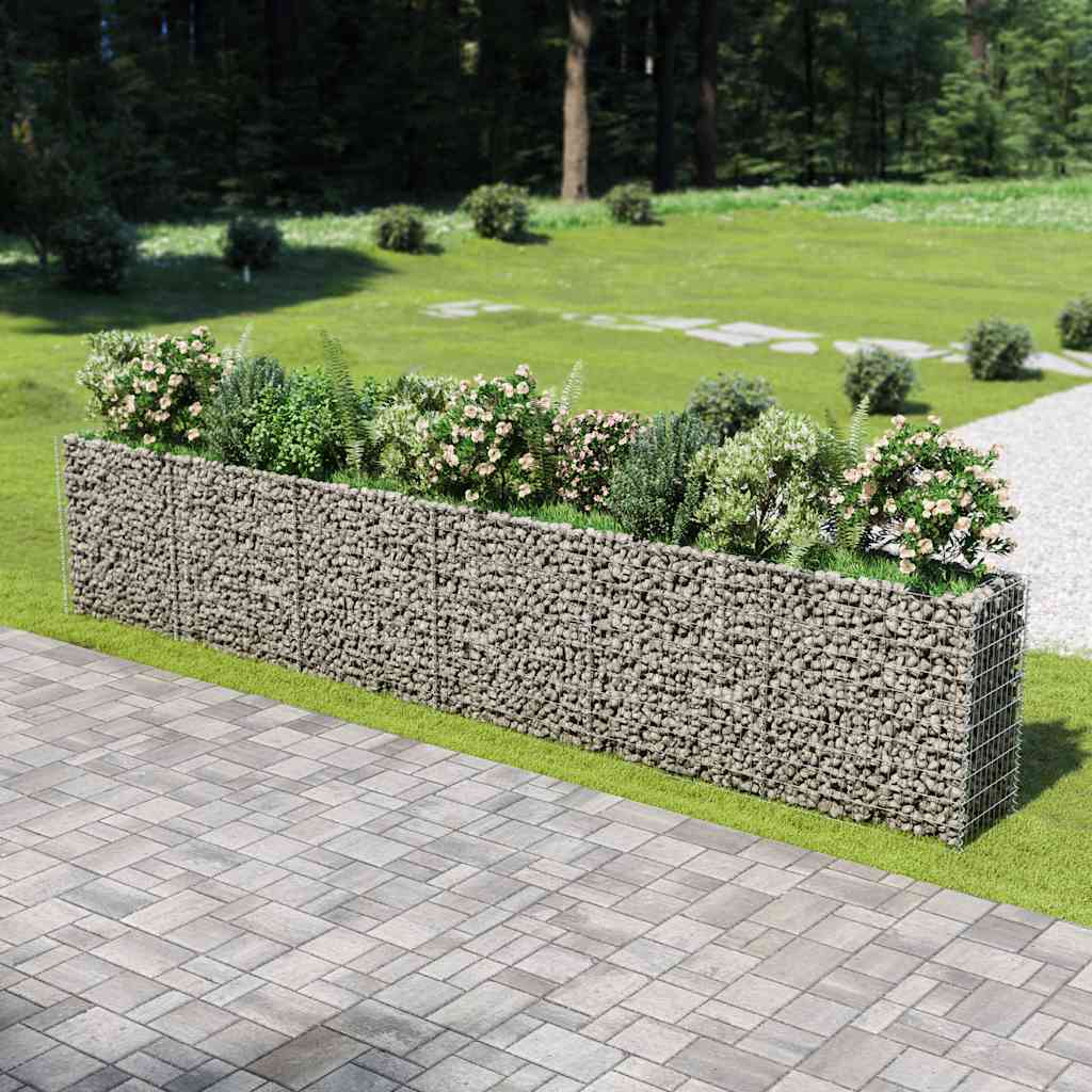 Gabion Raised Bed Galvanised Steel 540x50x100 cm