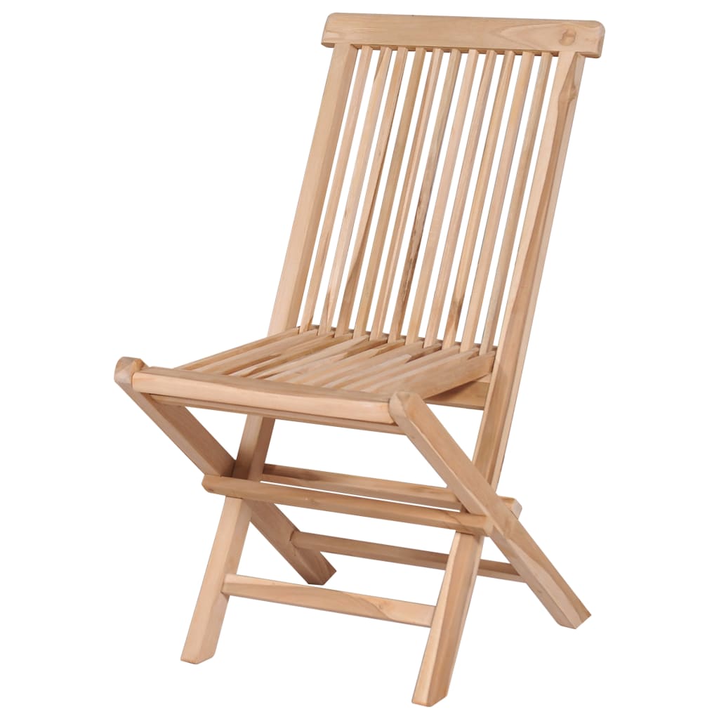 7 Piece Folding Outdoor Dining Set Solid Teak Wood