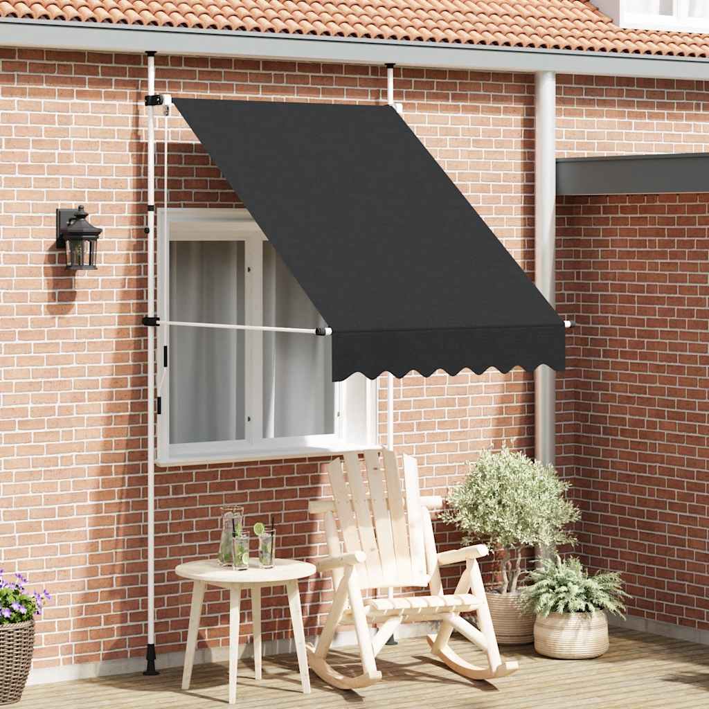 Manual Retractable Awning 150 cm Anthracite