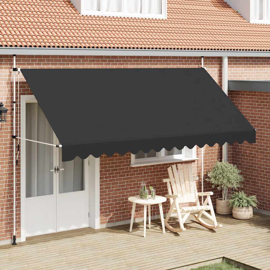 Manual Retractable Awning 400 cm Anthracite