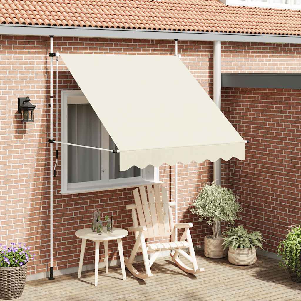 Manual Retractable Awning 200 cm Cream