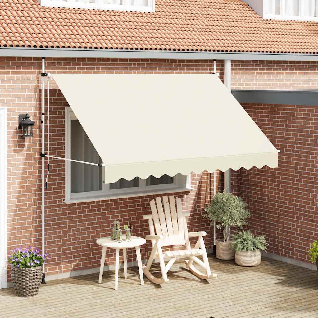 Manual Retractable Awning 300 cm Cream