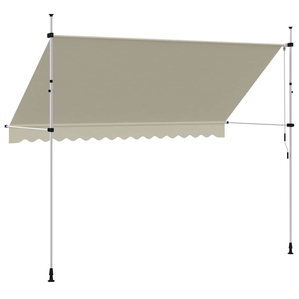 Manual Retractable Awning 350 cm Cream