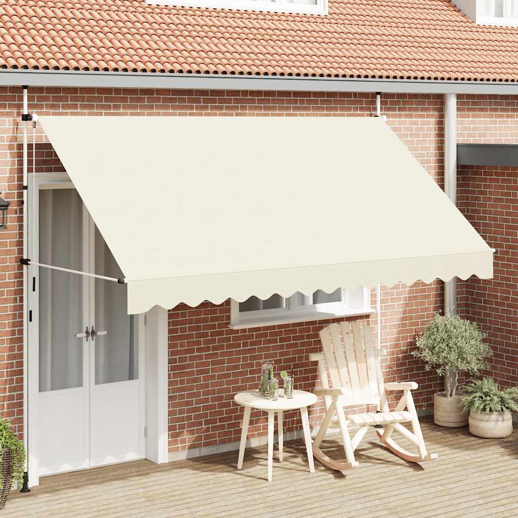Manual Retractable Awning 350 cm Cream