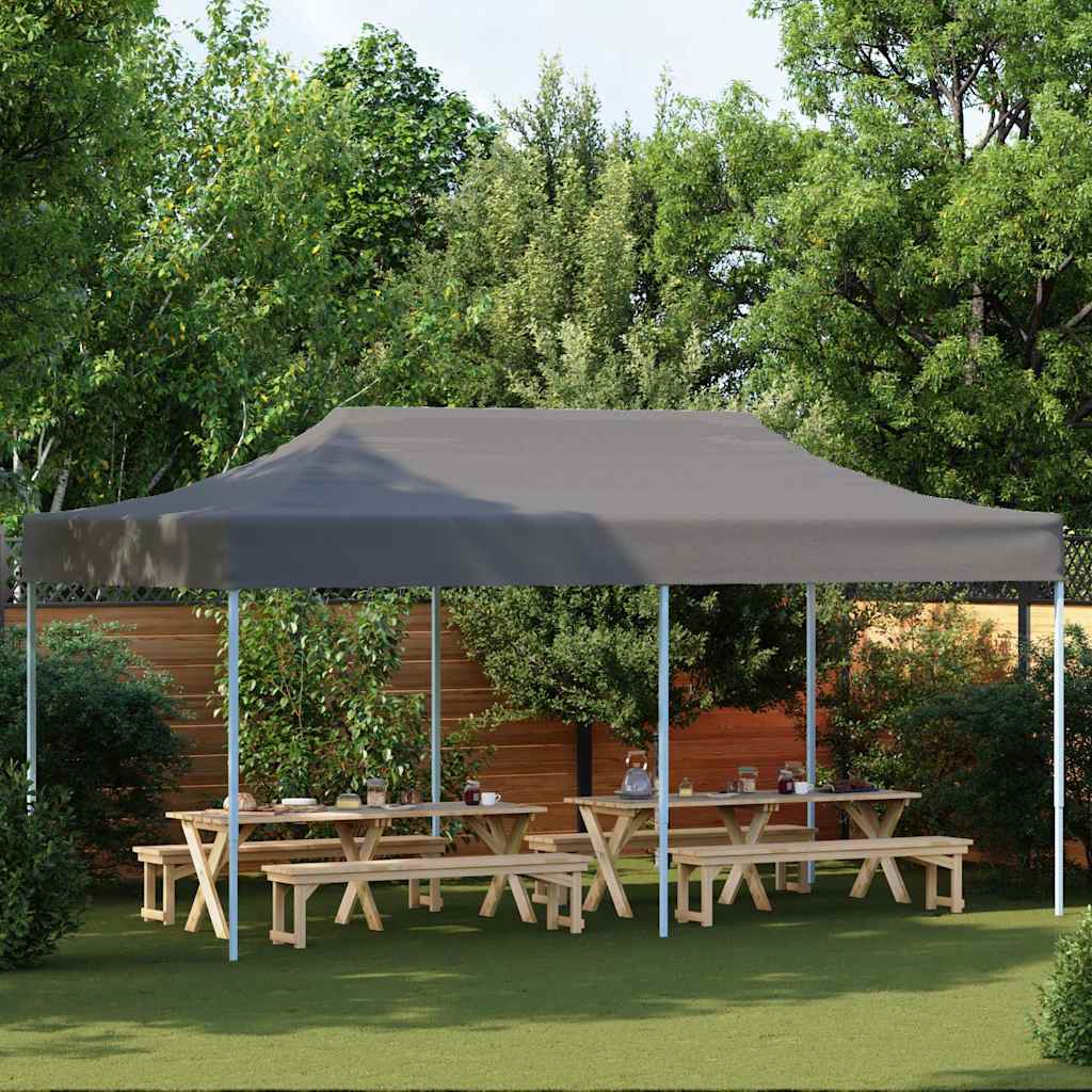 Folding Pop-up Partytent 3x6 m Anthracite