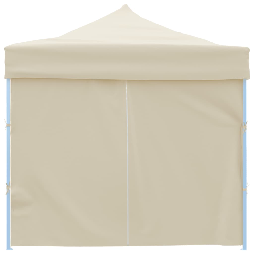 Folding Pop-up Party Tent with 8 Sidewalls 870x291x315 cm Cream