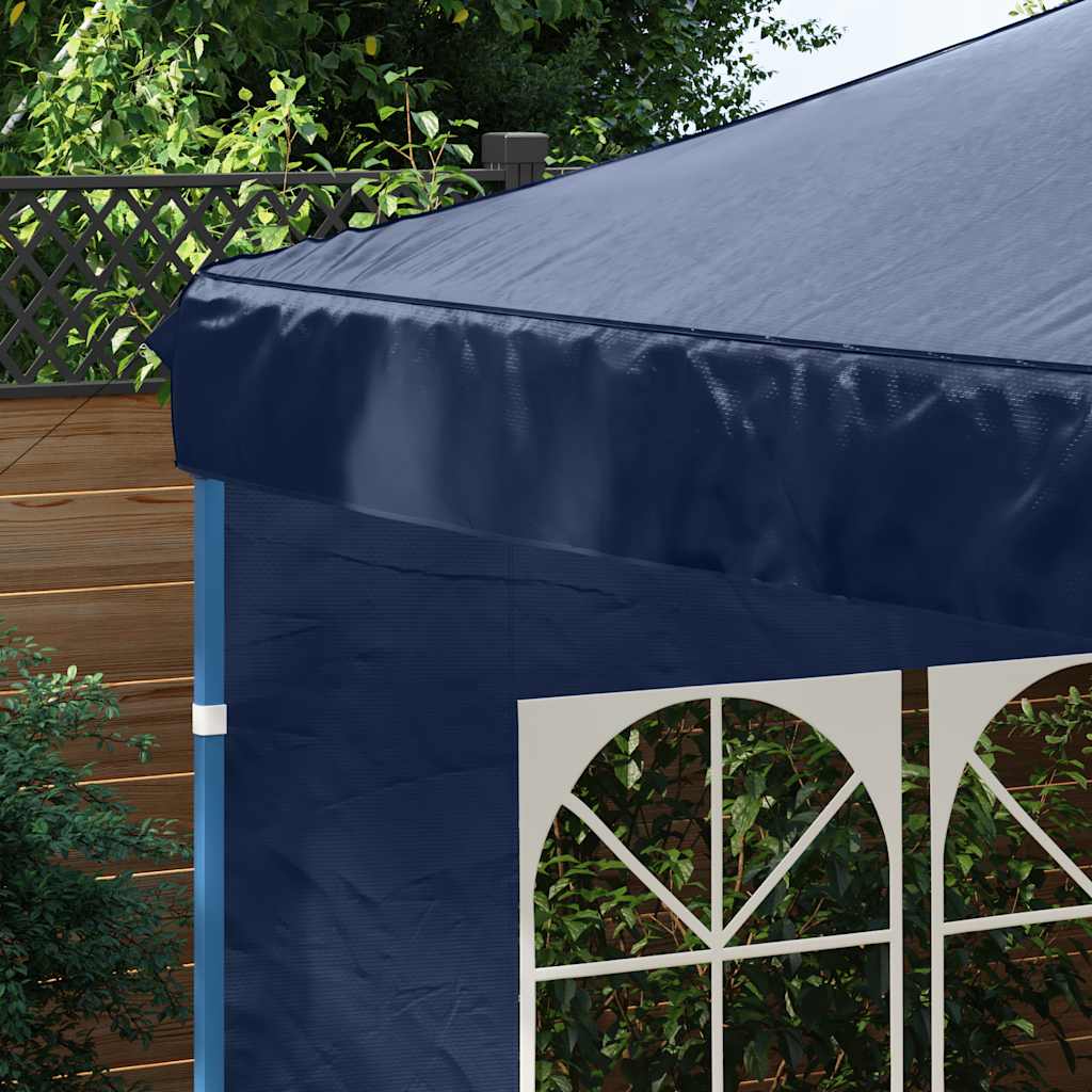 Partytent Sidewall 2 pcs with Window PE Blue