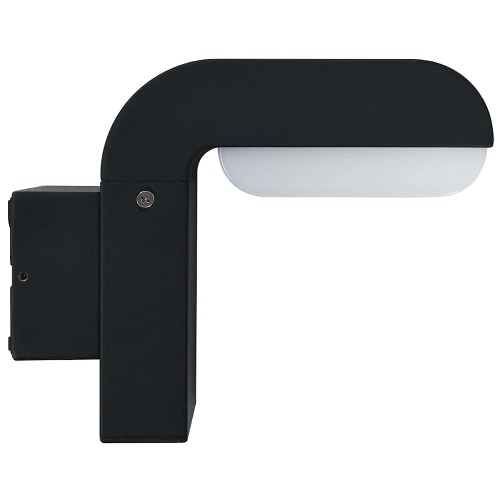Outdoor LED Wall Light 9 W Black Oval