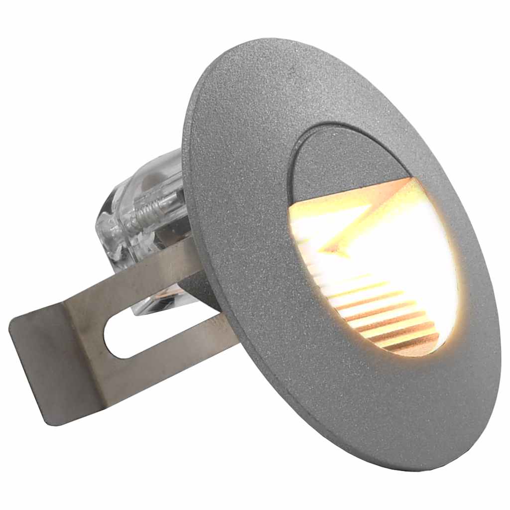 Outdoor LED Wall Lights 6 pcs 2 W Silver Round