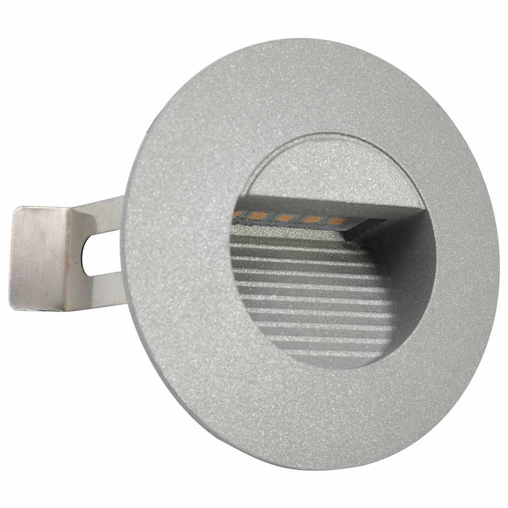 Outdoor LED Wall Lights 6 pcs 2 W Silver Round