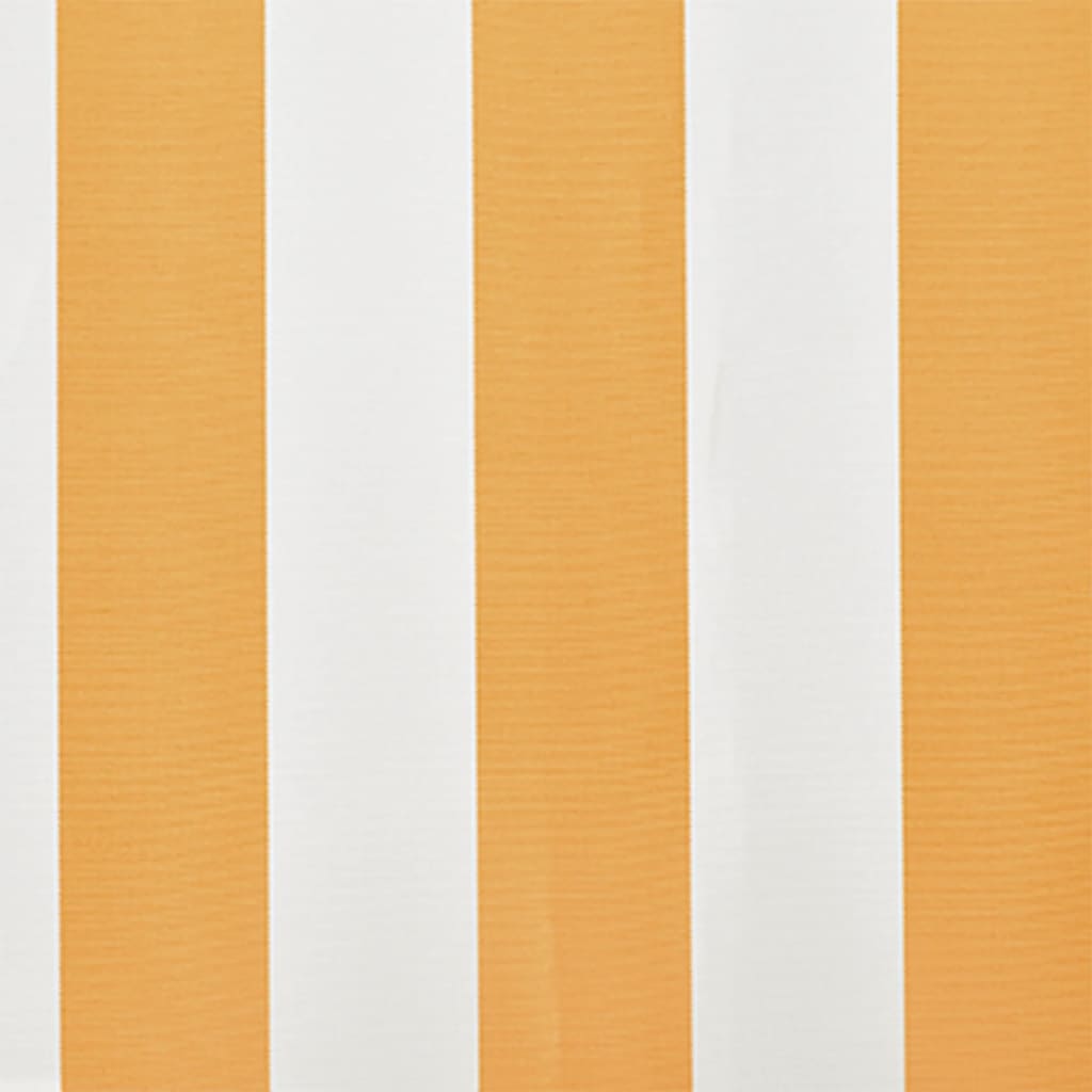 Awning Top Sunshade Canvas Sunflower Yellow & White 4 x 3 m