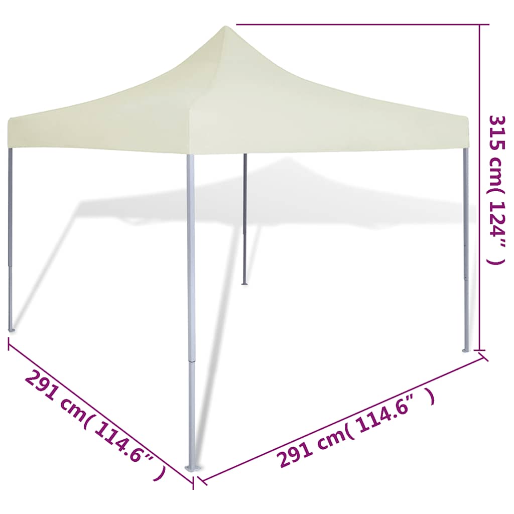 Cream Foldable Tent 3 x 3 m
