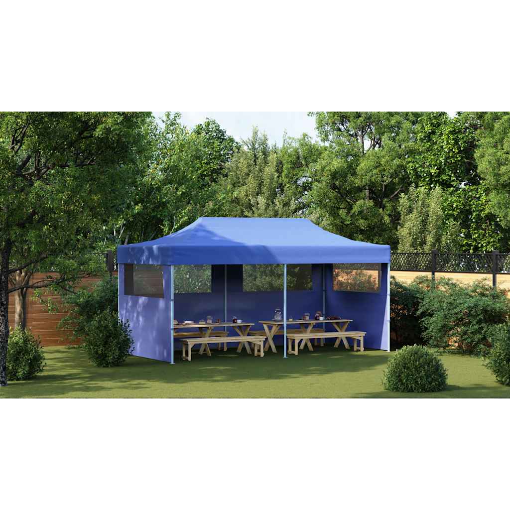Blue Foldable Pop-up Party Tent 3 x 6 m