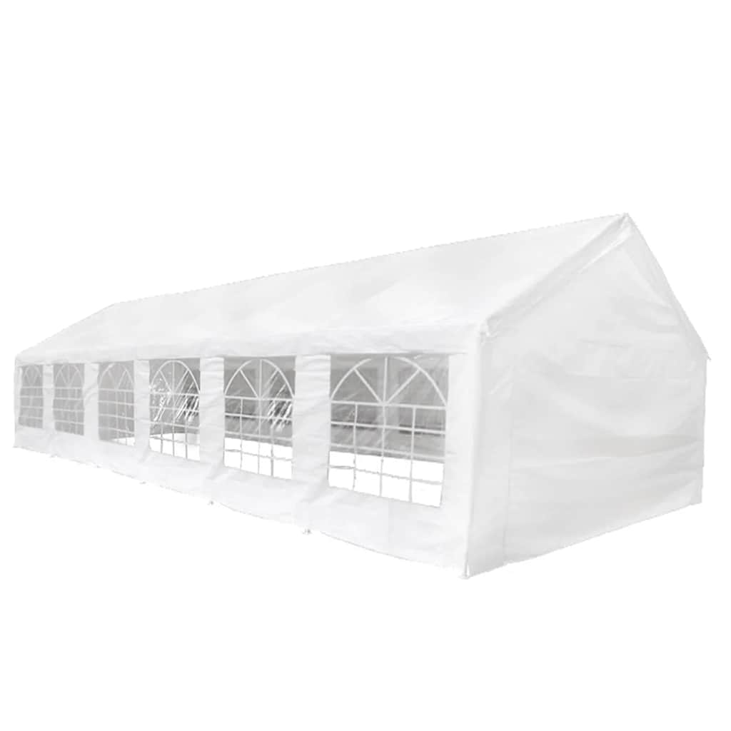 Tent Fabric without Frame White 12 x 6 m PE