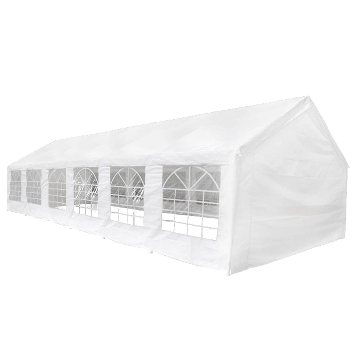 Tent Fabric without Frame White 12 x 6 m PE