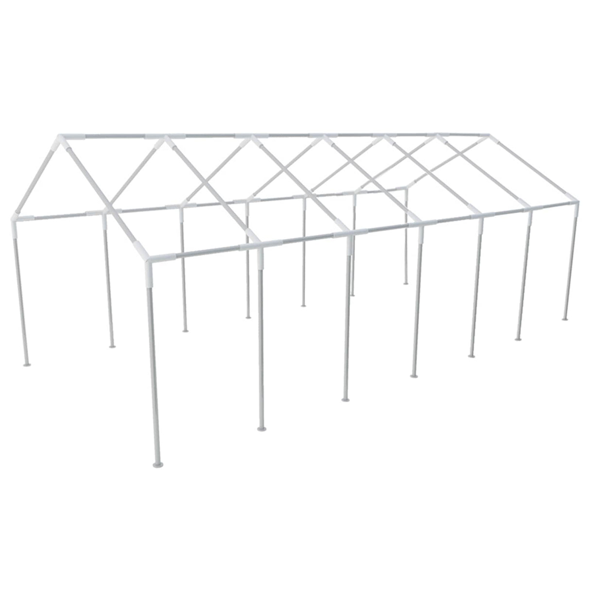 Tent Fabric without Frame White 12 x 6 m PE