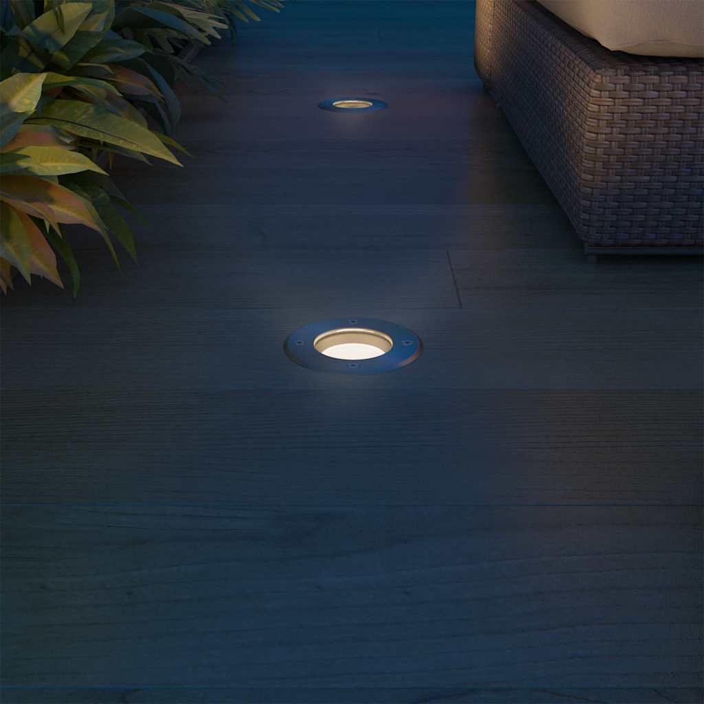 Outdoor LED Ground Lights 3 pcs Round