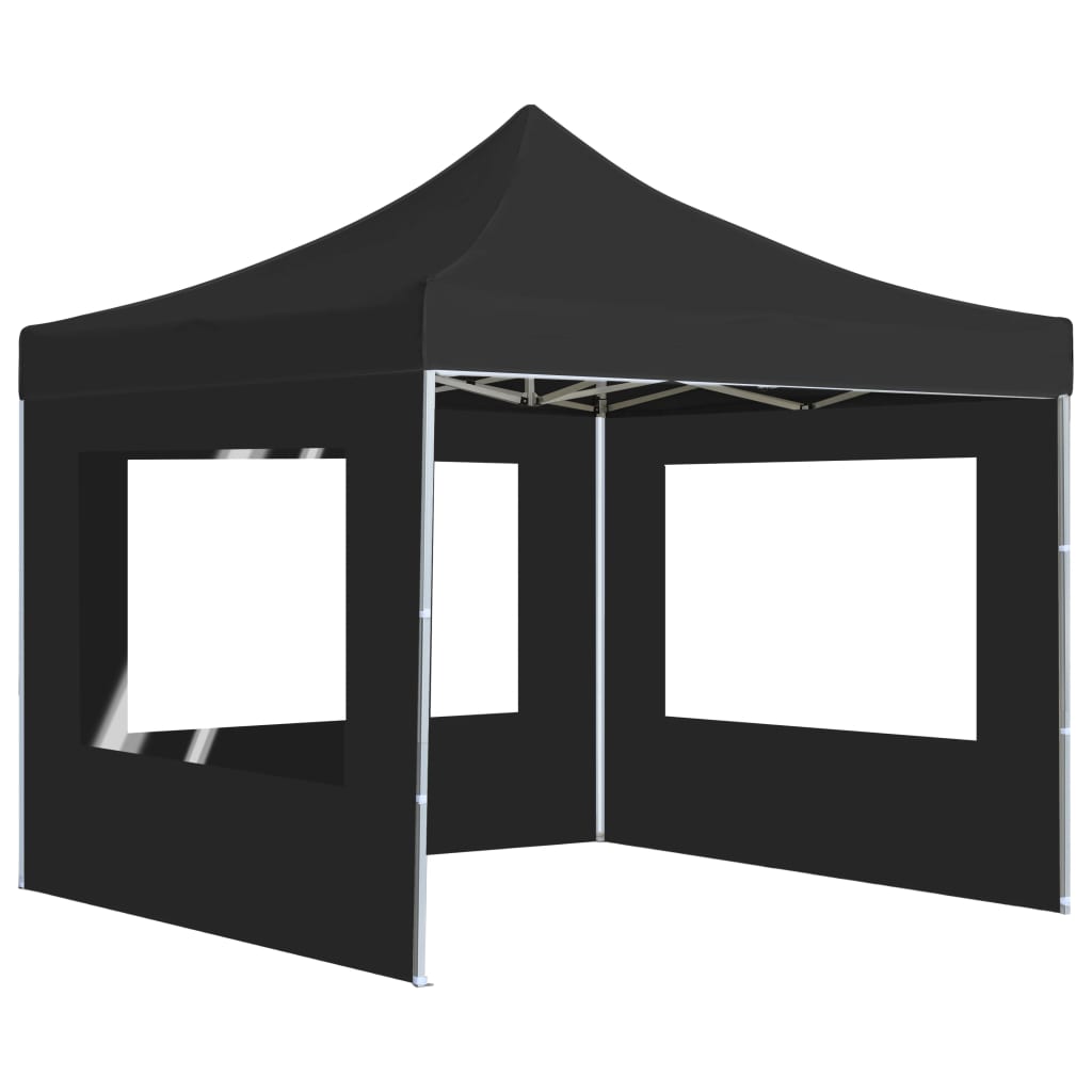 Professional Folding Party Tent with Walls Aluminium 3x3 m Anthracite