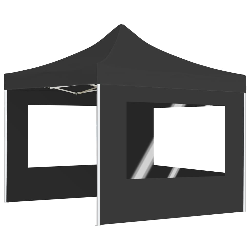 Professional Folding Party Tent with Walls Aluminium 3x3 m Anthracite