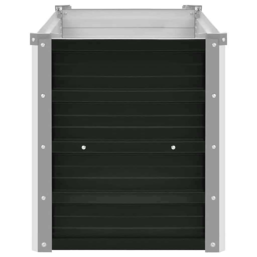 Garden Raised Bed Anthracite 160x40x45 cm Galvanised Steel