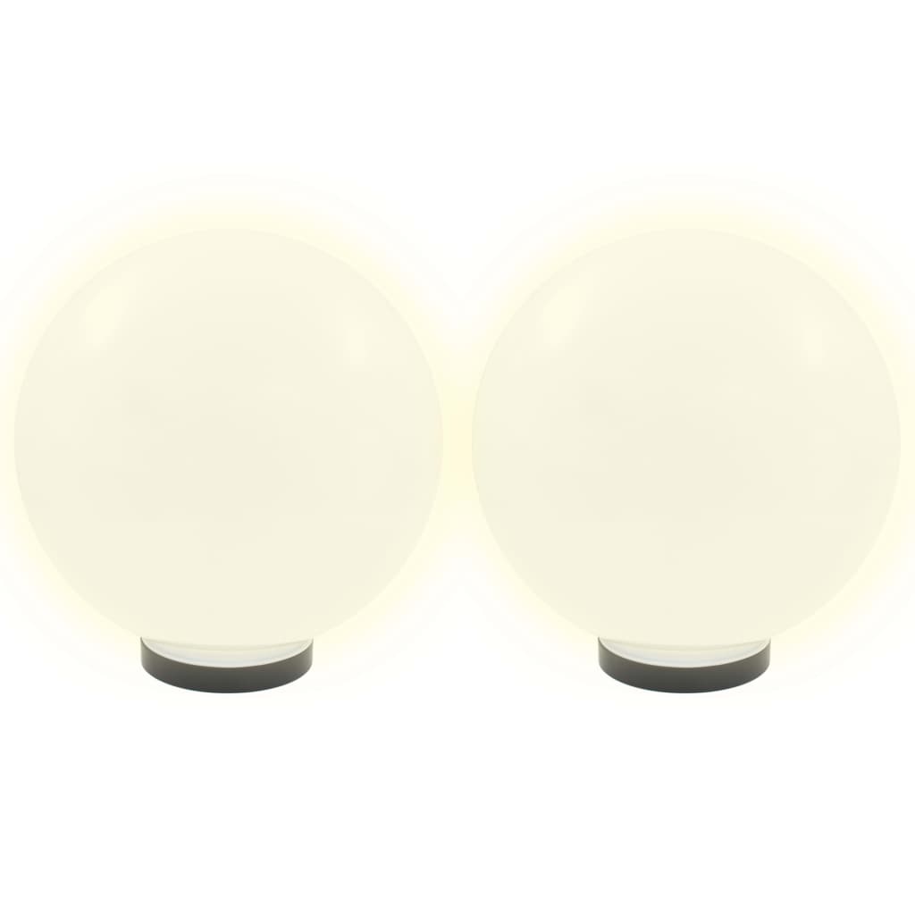 LED Bowl Lamps 4 pcs Spherical 30 cm PMMA