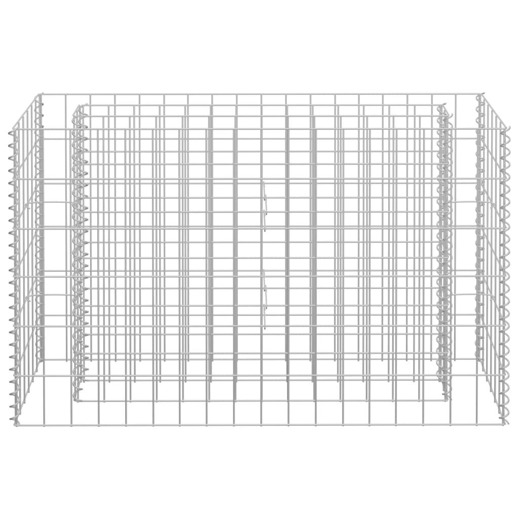 Gabion Raised Bed Galvanised Steel 90x30x60 cm