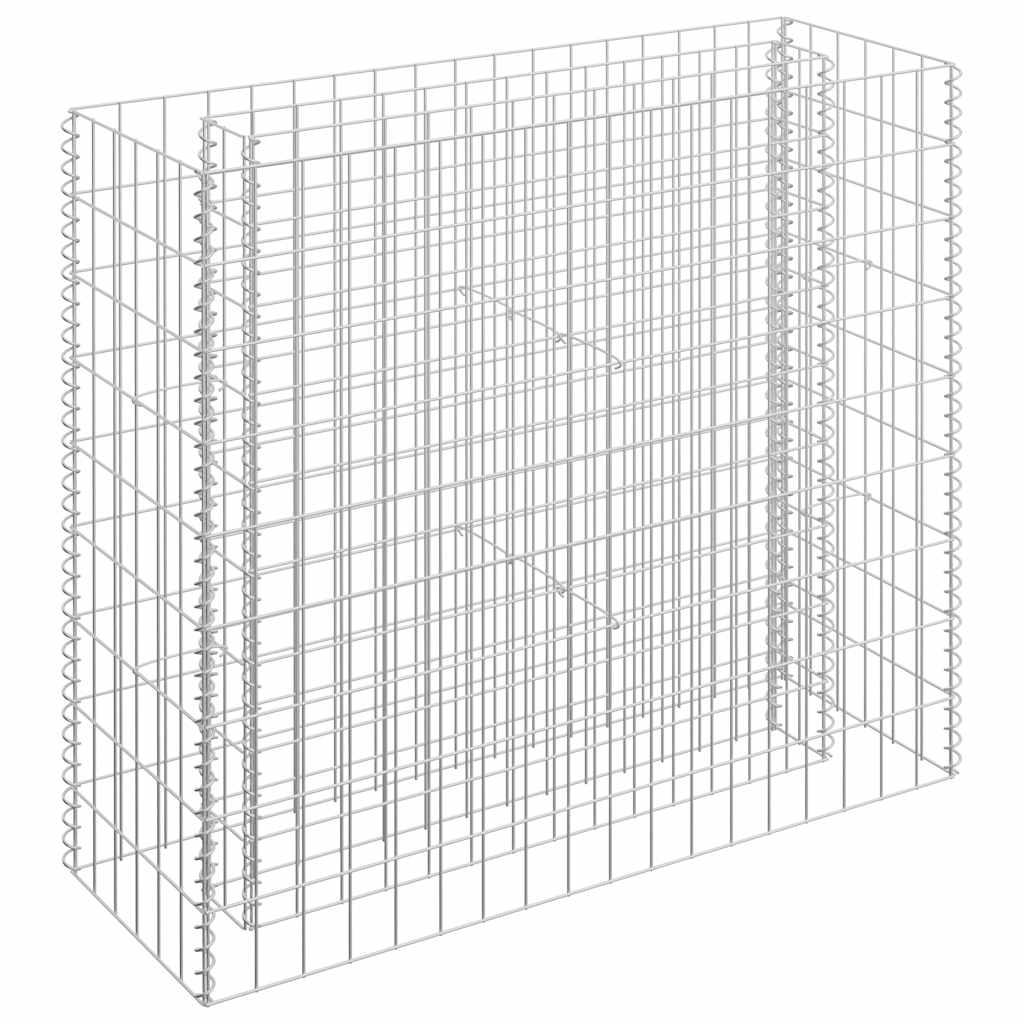 Gabion Raised Bed Galvanised Steel 90x30x90 cm
