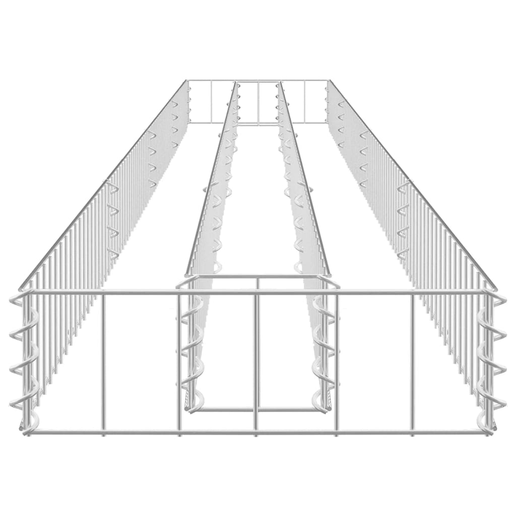 Gabion Raised Bed Galvanised Steel 360x30x10 cm