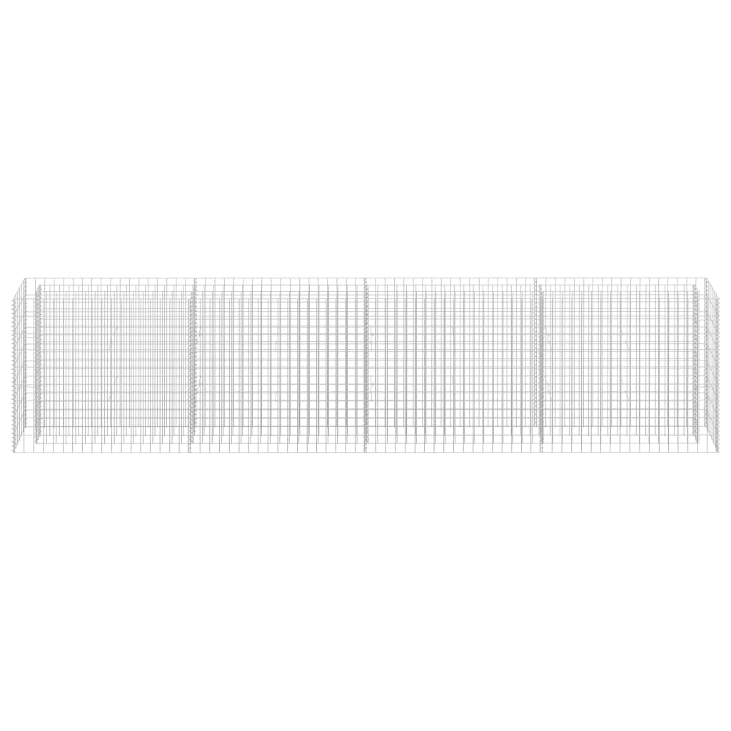 Gabion Raised Bed Galvanised Steel 360x30x90 cm