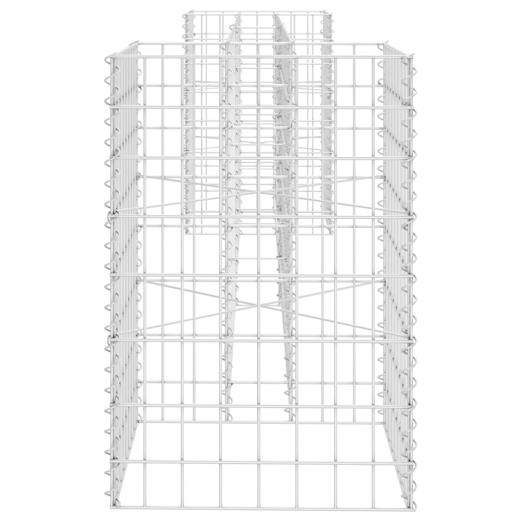 H-Shaped Gabion Planter Steel Wire 260x40x60 cm