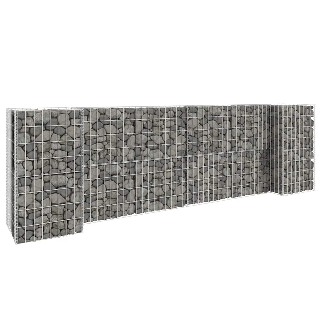 H-Shaped Gabion Planter Steel Wire 260x40x80 cm