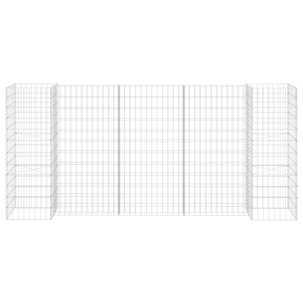 H-Shaped Gabion Planter Steel Wire 260x40x120 cm