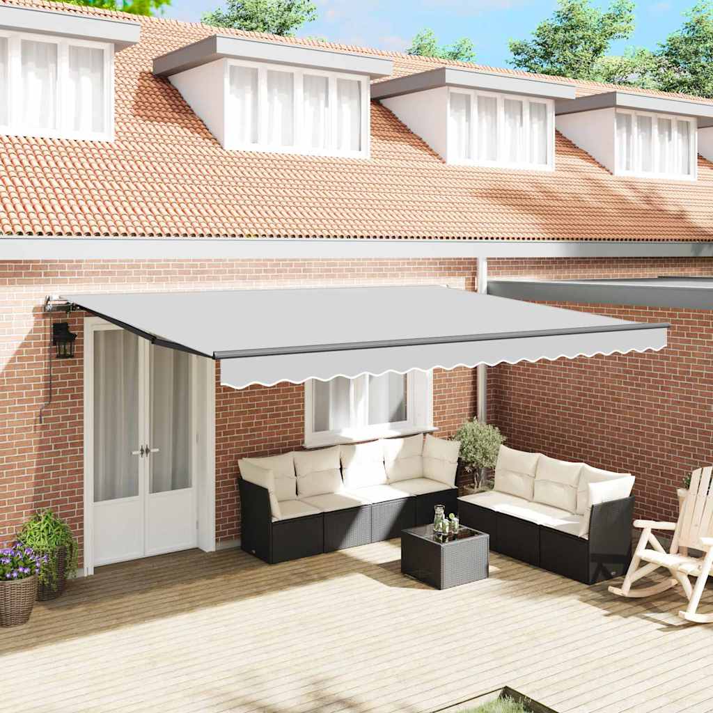 Awning Frame Manual Anthracite 4.5 x 2.5 m Aluminium