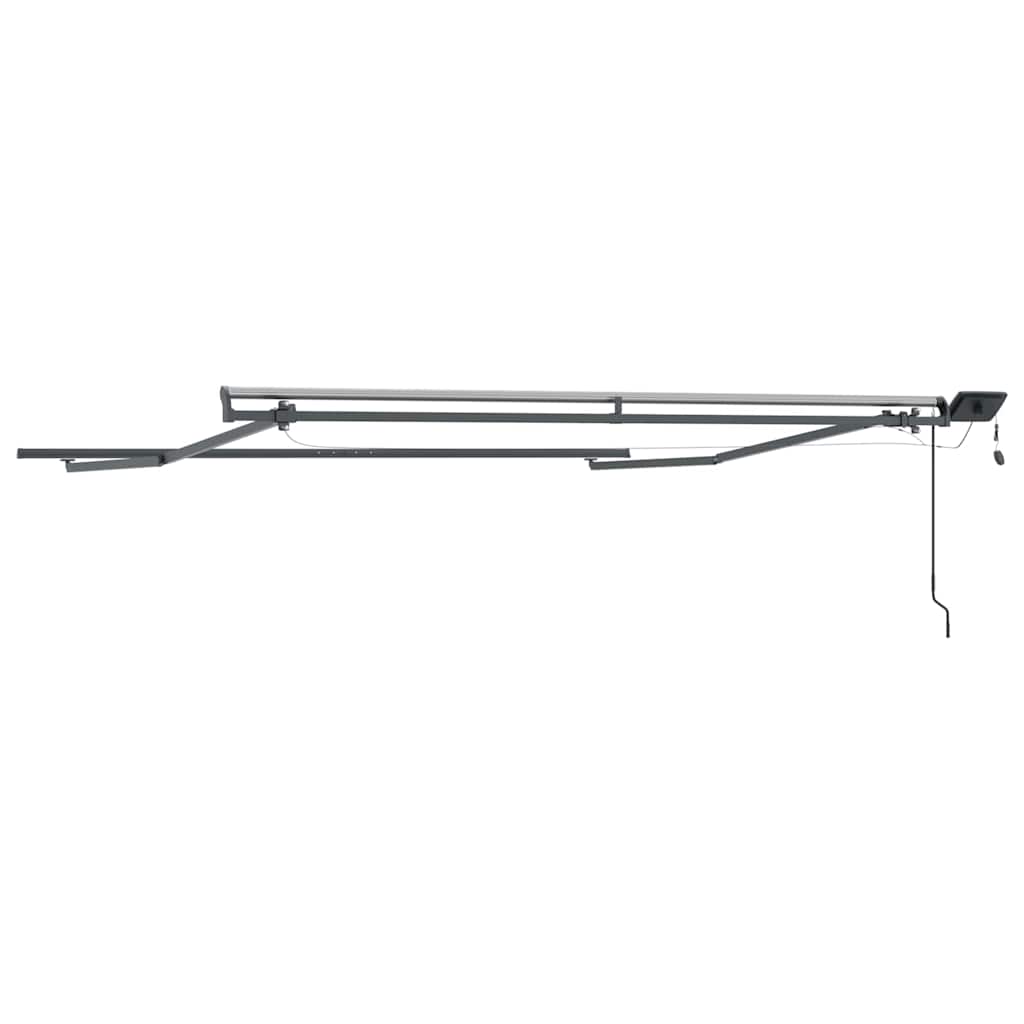 Awning with Manual Anthracite 3 x 2.5 m Metal