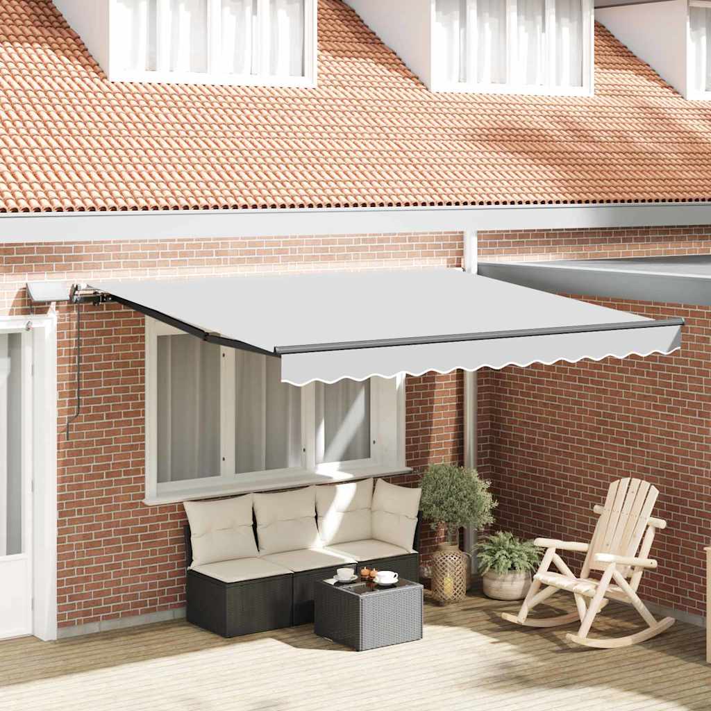 Awning Frame with Manual Anthracite 3.5 x 2.5 m Aluminium