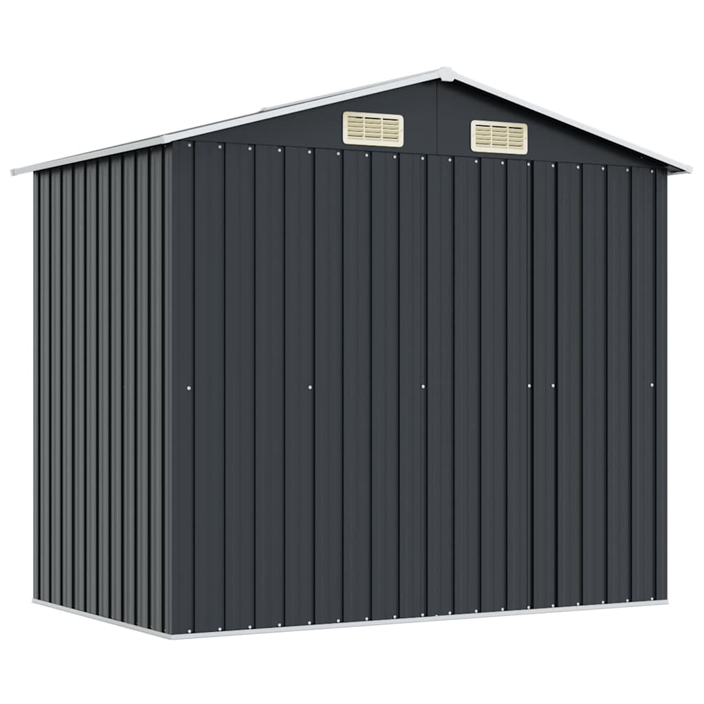 Garden Storage Shed Anthracite Steel 204x132x186 cm
